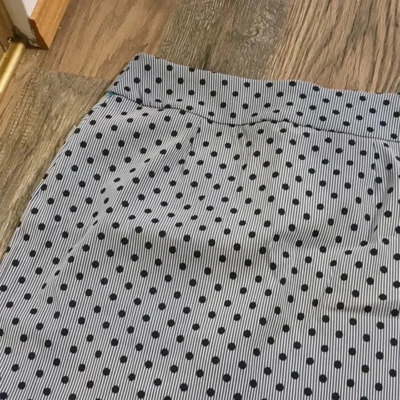 Charter Club polka dot striped pencil skirt size 10 - Picture 3 of 3